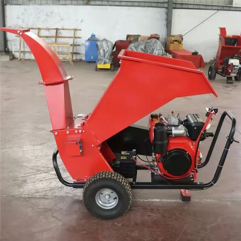 Wood Branch Crusher Compact Structure Smooth Performance Stable High Output Capacity Gardens Orchards Farms Site Operation Using