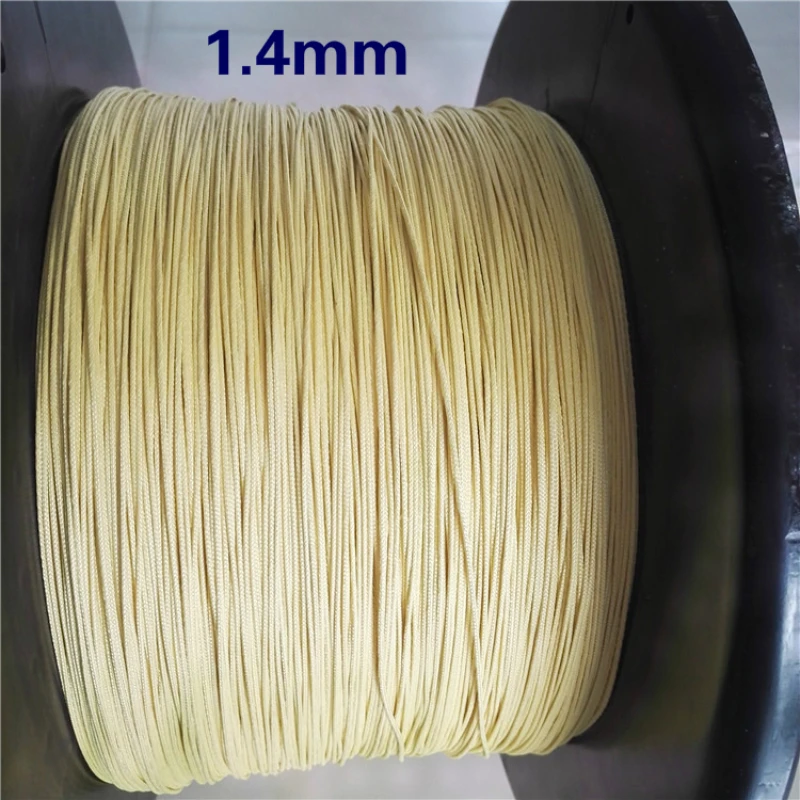 2/3/4/5/6mm Aramid Fiber Rope Fishing Line Jigging Hooks Tied Braided Wire Fireproof Retardant Fishing Gear Fiber Knitted Rope