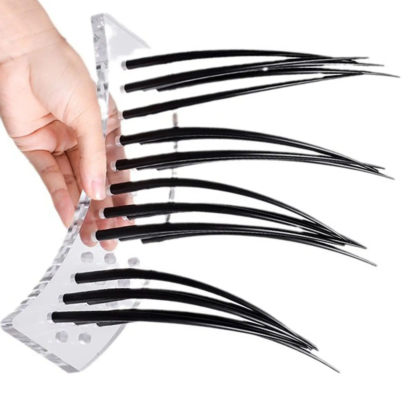 Eyelash Teaching Model Eyelash Extension Training Accessory Tool Makeup Large False Eye Lashes Demonstration Tools for Salon