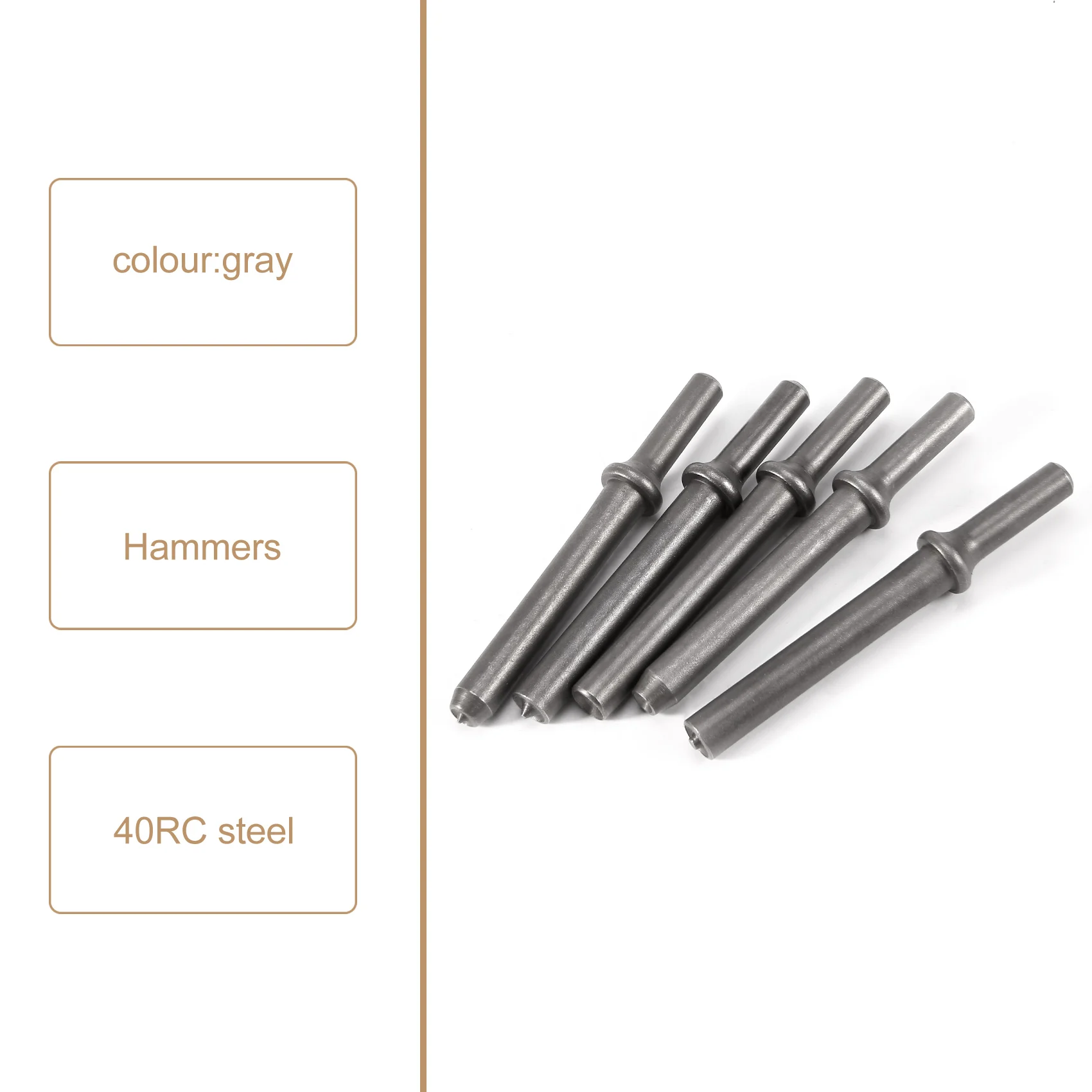 

7 Pcs Great Heavy Duty Smoothing Pneumatic Air Rivet Hammer Tools KitJAS