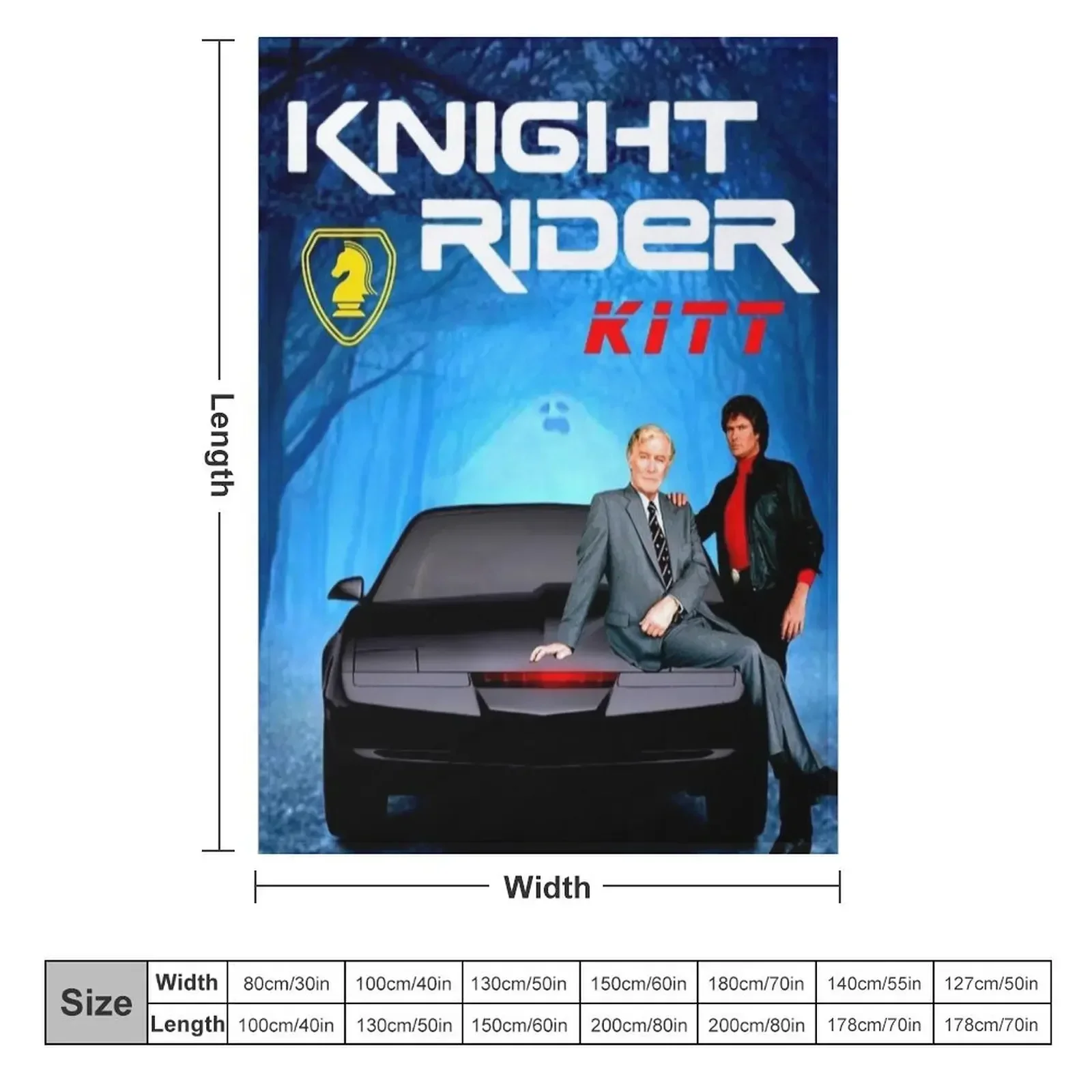 Knightrider, k2000 Throw Blanket couch cozy soft plush fuzzy picnic outdoor blanket