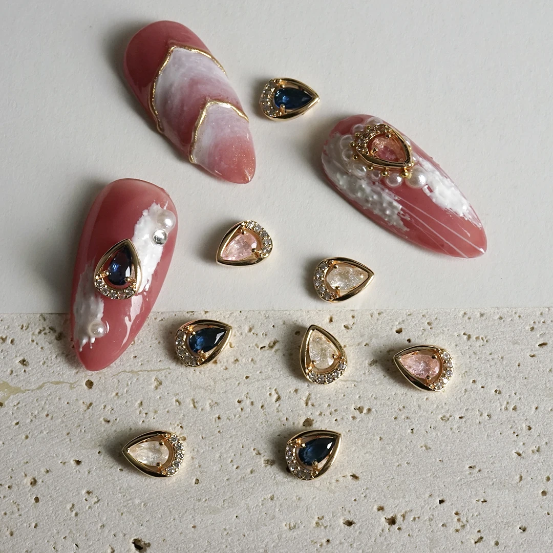 

Zircon Nail Crystals Decoration Charms Glitter Shapes Press on Nails Parts Diamonds Rhinestone Nail Decorations Manicure