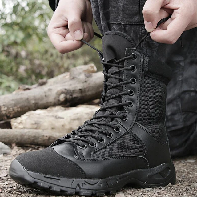 Light weight Military Combat Boots Men Tactical Army Ankle Boots Comfortable Breathable Men s Work Shoes With Free Shipping Man AliExpress