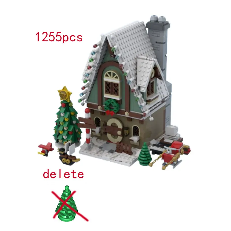 

MOC-93925 1255 шт., сборка мелких частиц, строительные блоки, клуб, уличная сцена, зимняя деревня, яблоко, винодель, подарочная модель, игрушка