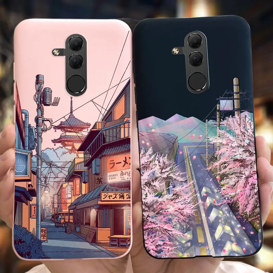 For Huawei Mate 20 Lite Cover Case For Mate20 Lite Case SNE-LX1 SNE-LX2 Fashion Painted Shockproof Silicone Soft TPU Phone Cases