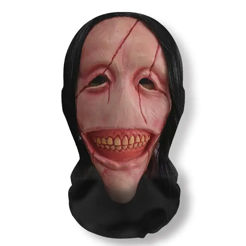 Halloween Geistergesicht 3D-gedruckte Maske Stretch Mesh Vollgesichtsmaske Schädel Kopfschmuck Lustige Party Halloween Horror Cosplay Requisiten