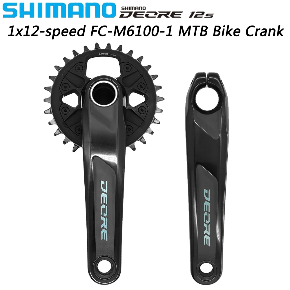 

SHIMANO DEORE FC-M6100-1 1x12 Speed MTB Bike Crank 170MM/175MM 30T/32T BB52 MT501 Bottom Original Bicycle Parts