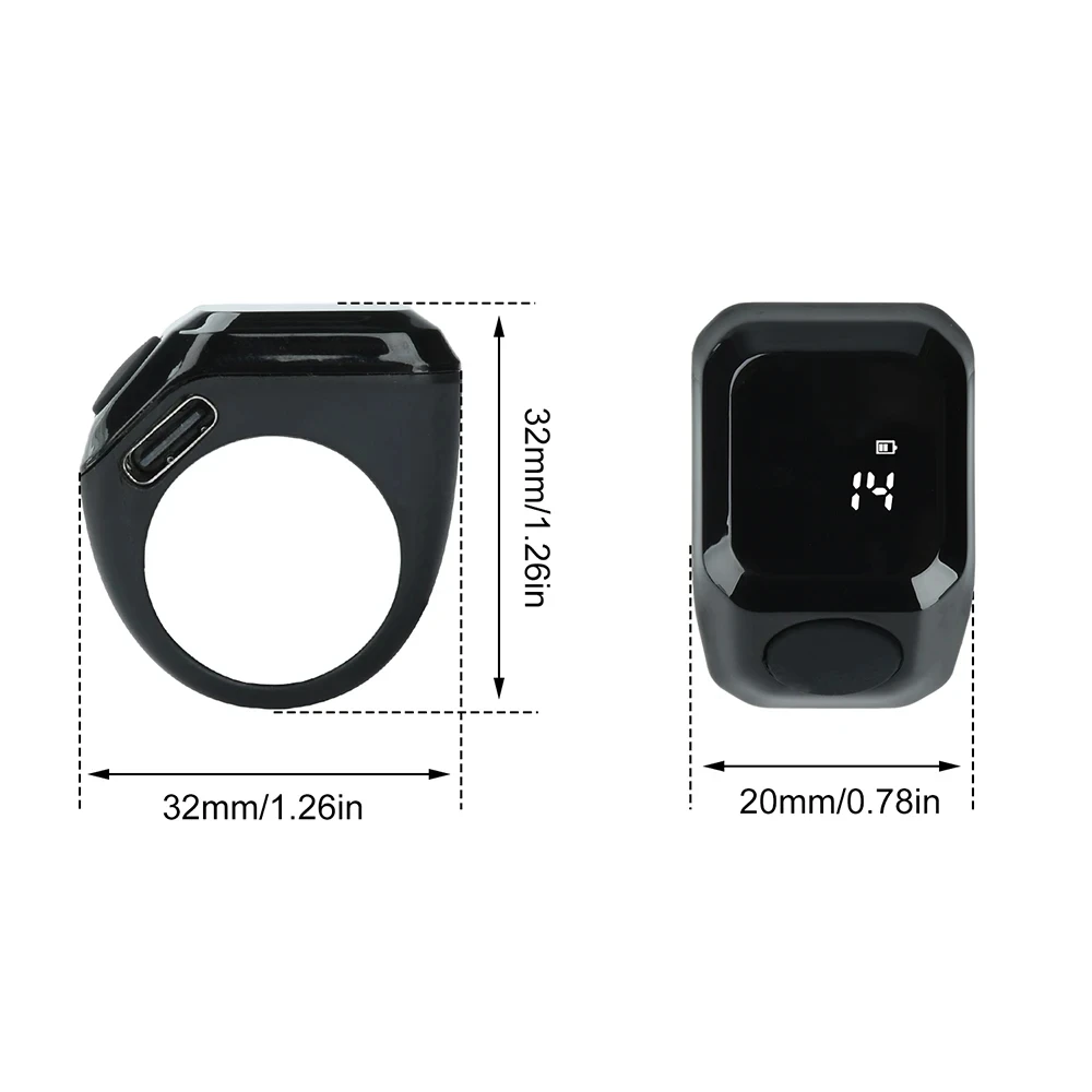 NEW Smart App Ring Counter, Portable Digital Bluetooth Counter, Wearable Counter with Time Reminder Function Counting Ring