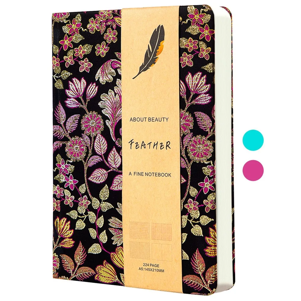 

Простой блокнот А5 4-в-1, внутренние страницы, твердый переплет, мусорный журнал, вышивка, бабочка, планировщик для студентов