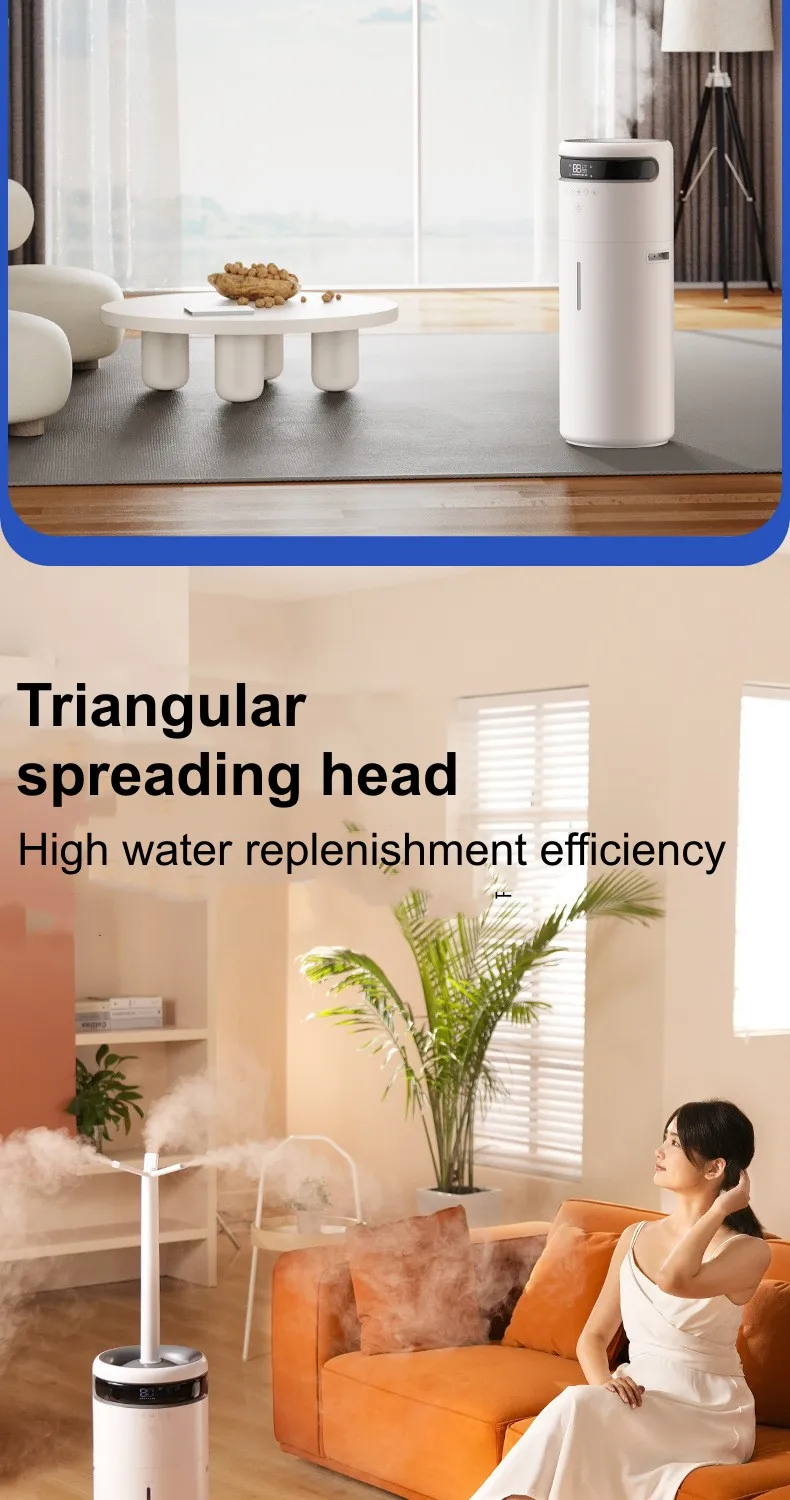 16L Industrial Commercial Air Ultrasonic Humidifier Disinfection spray Supermarket Vegetables Mist Maker Fogger Spray Atomizer