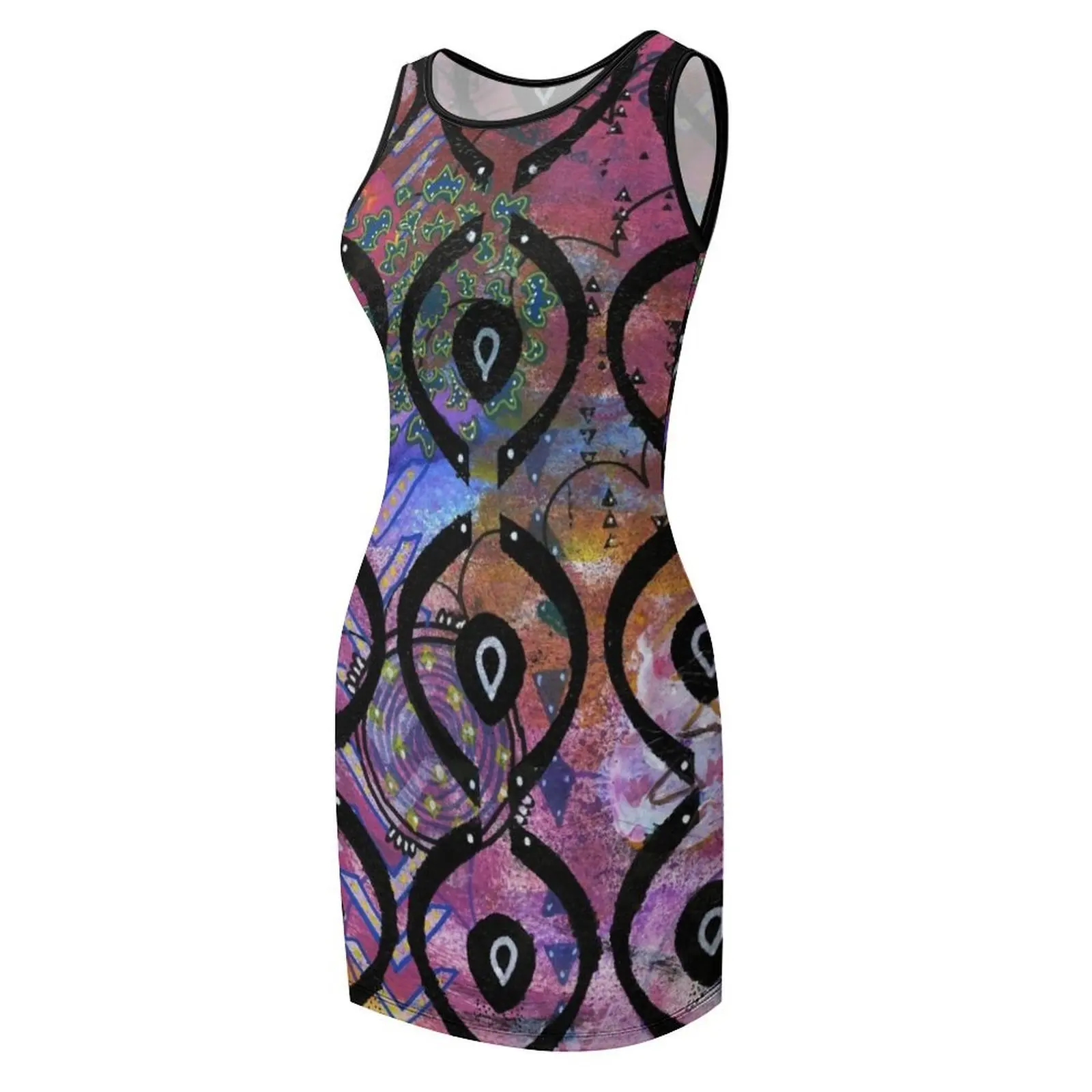 11 camadas de amor sem mangas vestido de verão para mulheres vestido de verão 2025