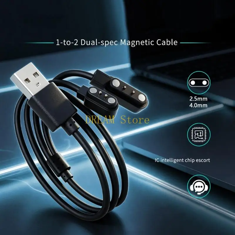 Smartwatch Chargers with Double-Head USB-A Cable for Magnetic Port Best Sale