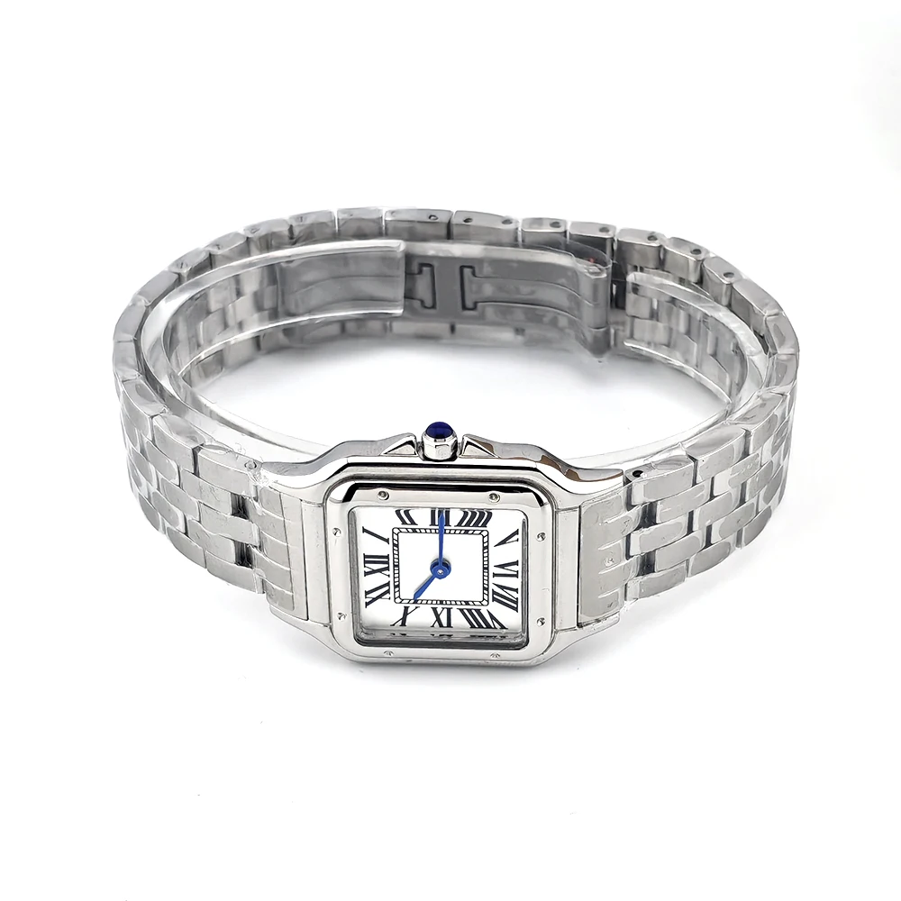 Square VJ20 Watch Personalized Customization Watch Ladies' Stainless Steel Watch Roman Digital Watch VJ20 Movement Watch