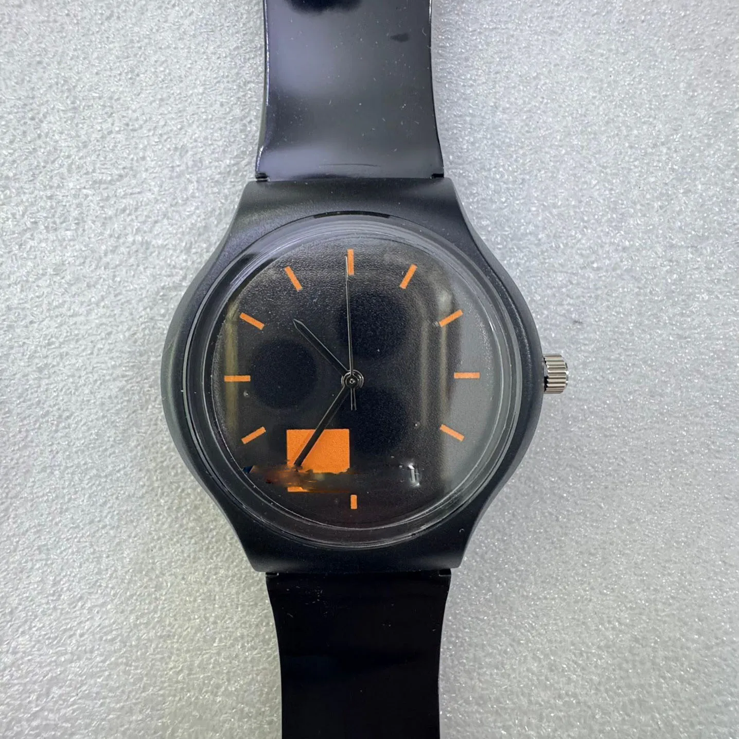 Customize Design Plastic Men Watch Adult Rubber Wrstiwatch Print Your Own Image