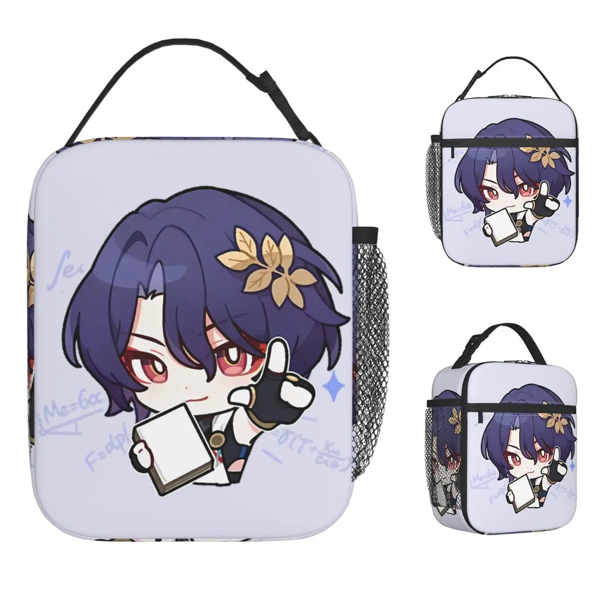 لعبة نجوم القضبان حقيبة الغداء Kawaii صندوق الغداء للطفل مدرسة حقيبة للحفاظ على البرودة المحمولة مقاوم للماء مخصص حمل أكياس الغذاء