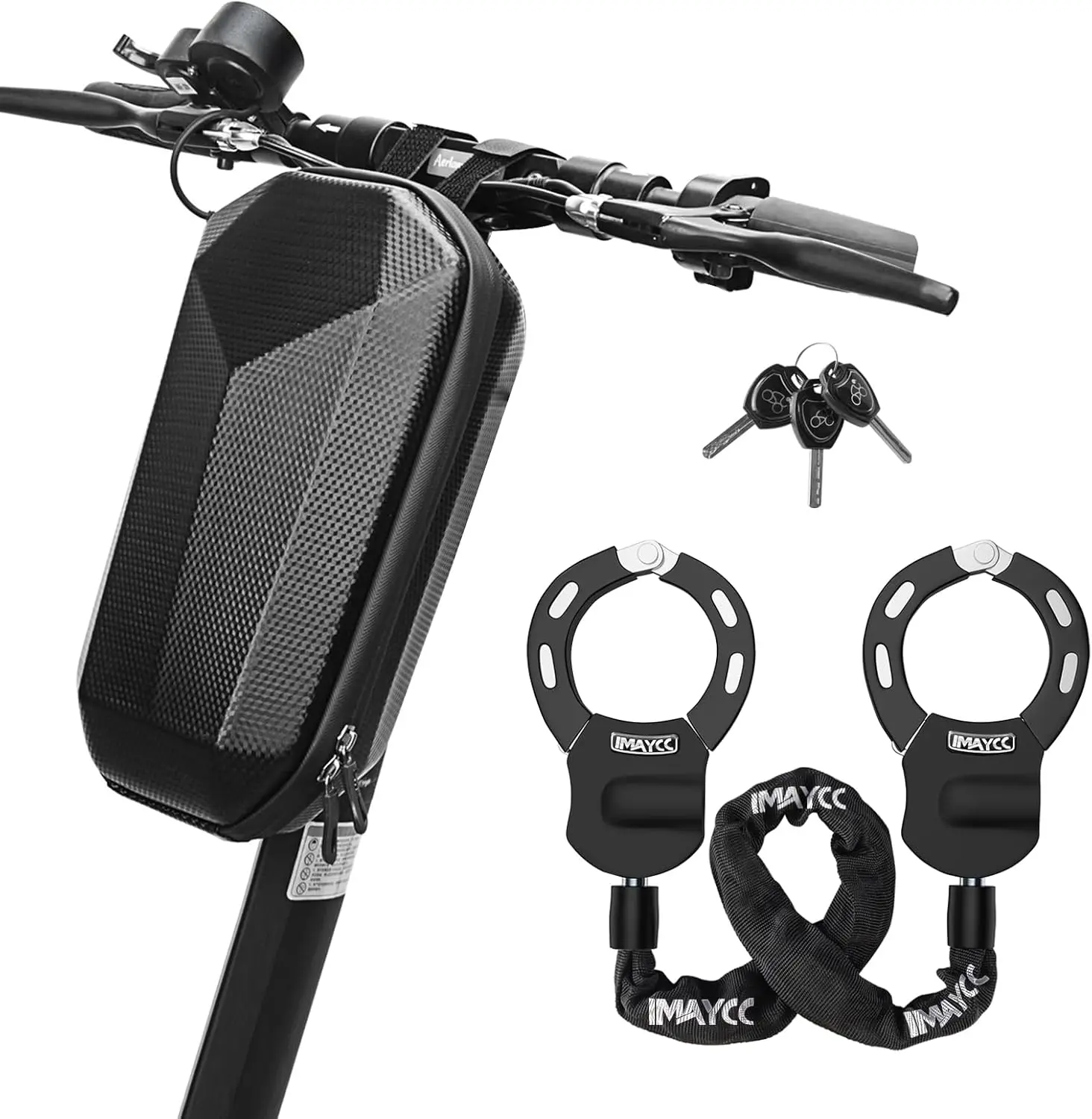 

Heavy-Duty Scooter Chain Lock with Rubber Cover, Secure Anti-Theft for Electric Scooters, Bikes, Motorcycles