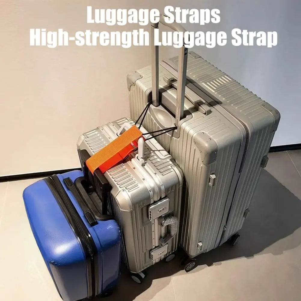 4Pcs Luggage Connector Straps Adjustable Luggage Straps Elastic Travel Belt for Carry-on Backpack Accessories Suitcase Straps