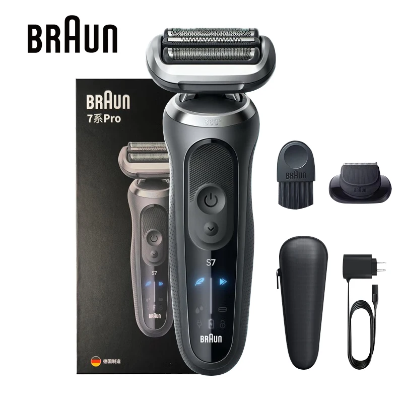 

Braun Electric Razor Series 7 Pro 72-G1200s Flex Electric Shaver Waterproof Foil Shaver Wet Dry AutoSense Gentle Shaving Modes