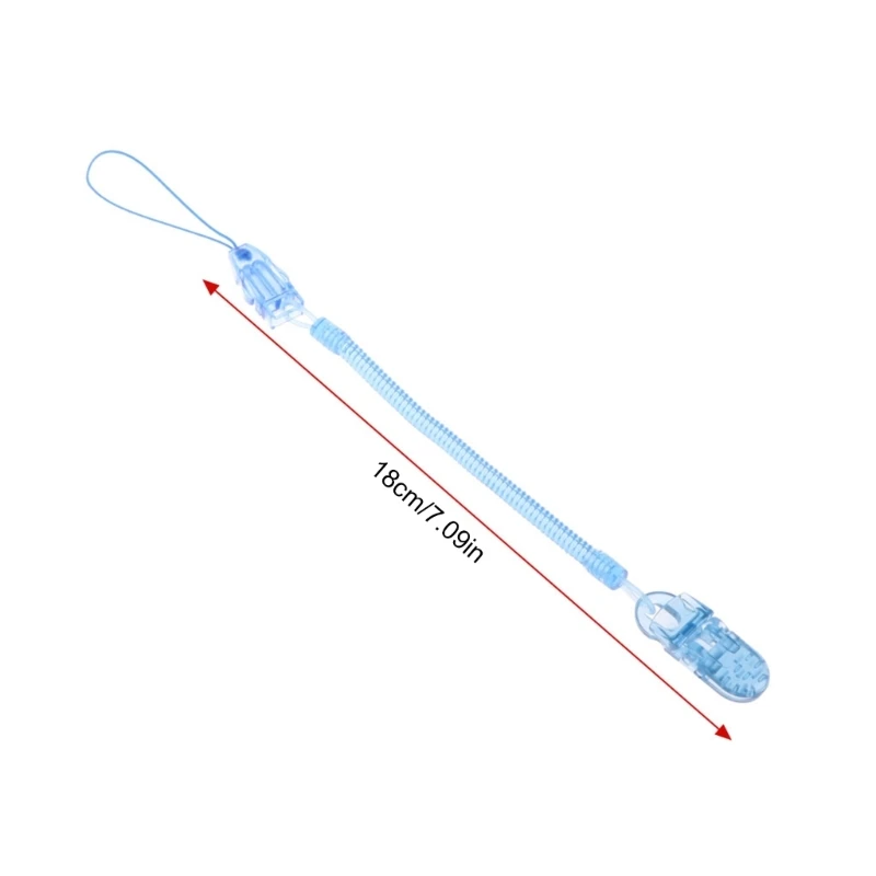 Sucette factice élastique rétractable pour nourrissons tout-petits, chaîne tétine à ressort