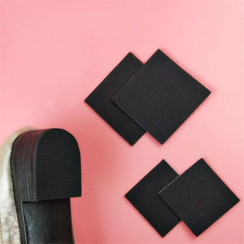 2pcs Rubber Shoe Sole Protector for High Heels Sandals Outsole Anti-Slip Women Shoes Repair Sole Replacement Heel Protection