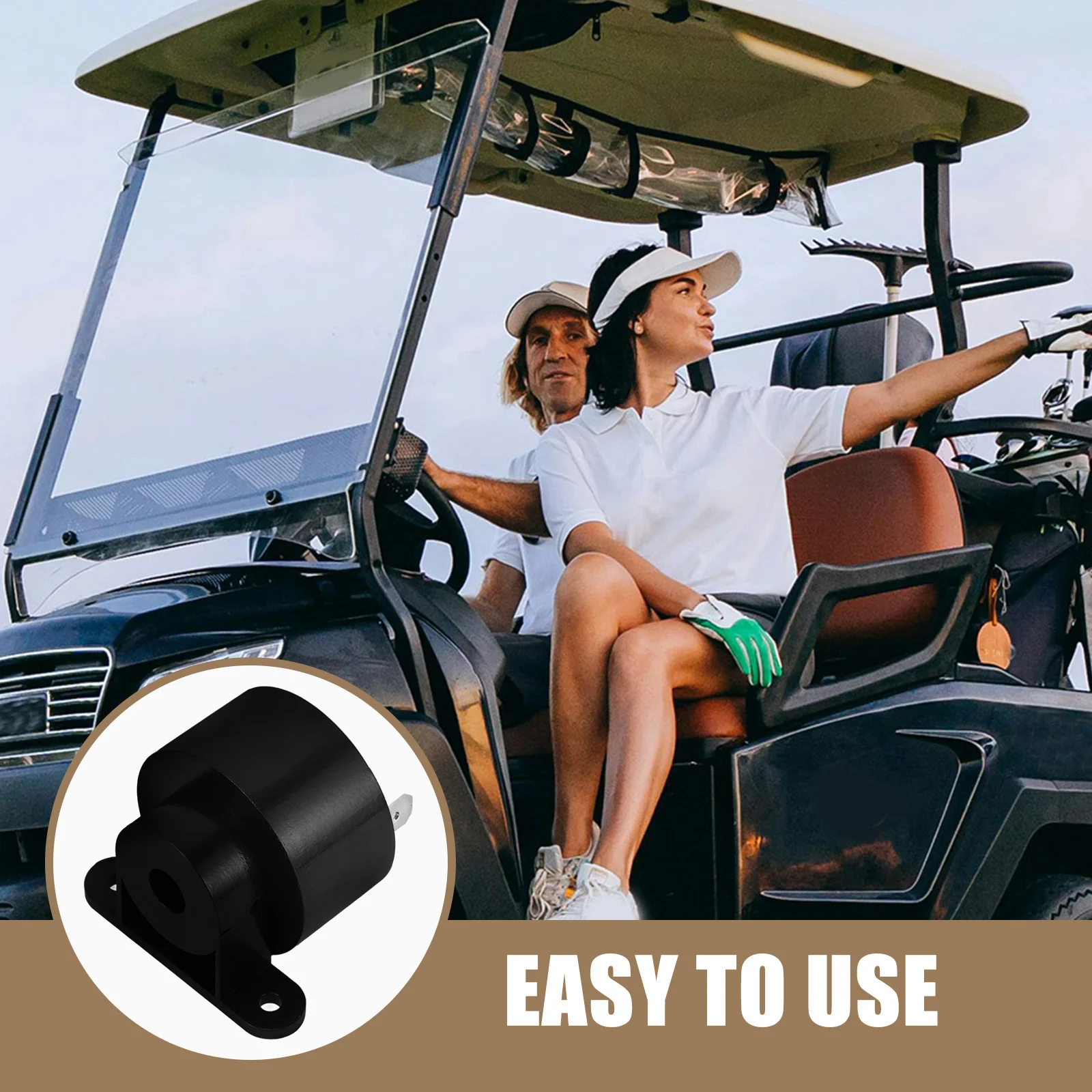 

Golf Cart Electric Vehicle Alarm Clear Sound Waterproof Durable Backup Buzzer Reverse Sound Alarm Truck Accessories