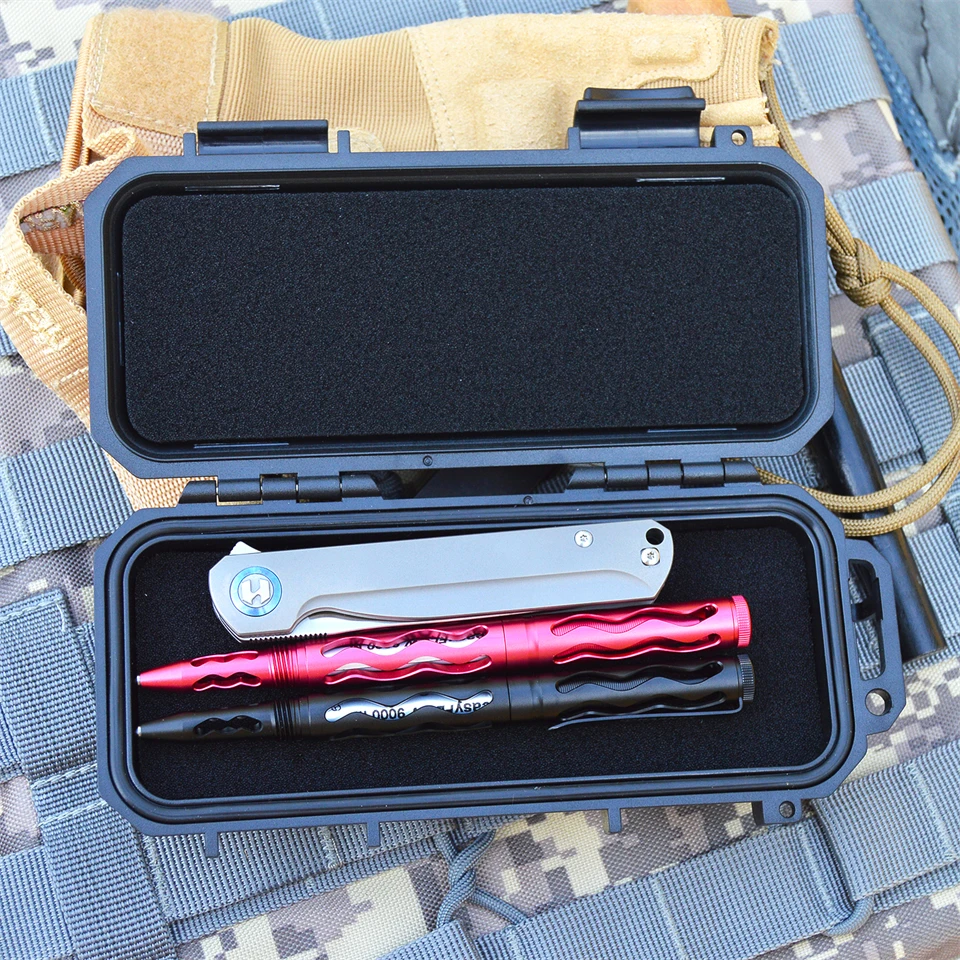 Imagem -04 - Harnds-outdoor Survival Sealed Box Dustproof Shockproof Plastic Edc Tools Storage Container Case Holder Ferramentas de Pesca