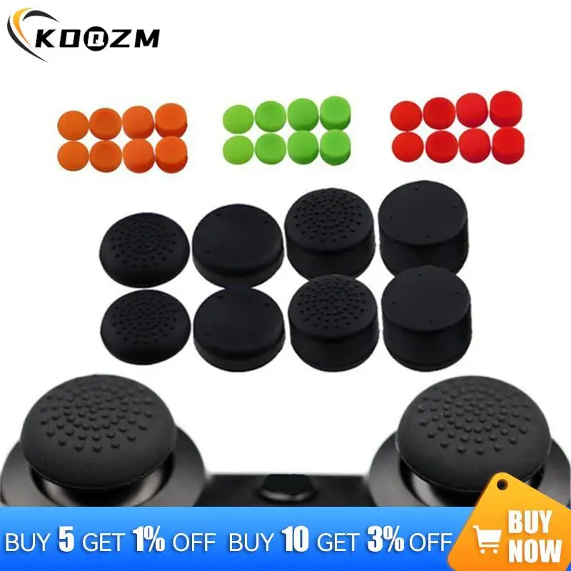 8PCS Thumb Stick Grip Cover Caps Gamepad Thumbstick Joystick Grip Caps Higher Stick Cover For PlayStation Dualshock 4 For PS4