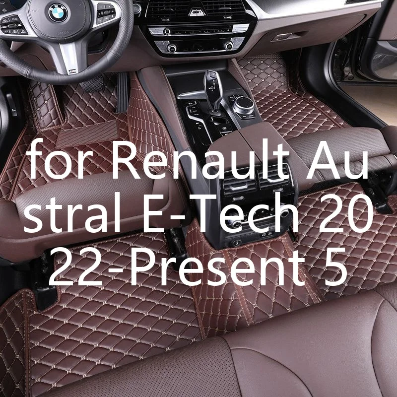 Luxuriöse Maßgefertigte Autofußmatten für Renault Austral E-Tech 2022-heute 5-Sitzer, strapazierfähige TPE-Gummimatten, wasserdicht, rutschfest, Innenraumschutzmatten 26S411