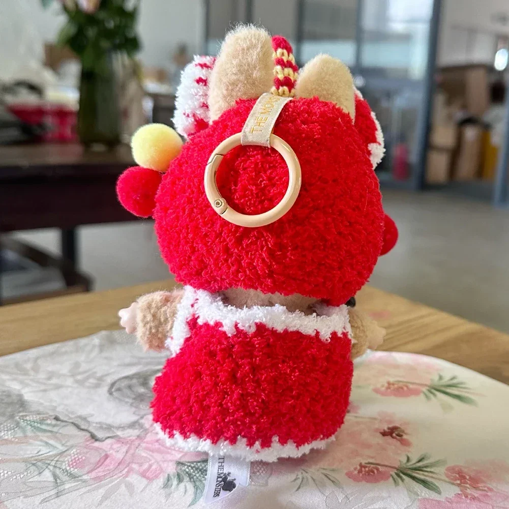 17cm Mini Doll'S Clothes Outfit Accessories For Korea Kpop Exo Labubu Idol New Year's happy handmade lion dance suit Clothing