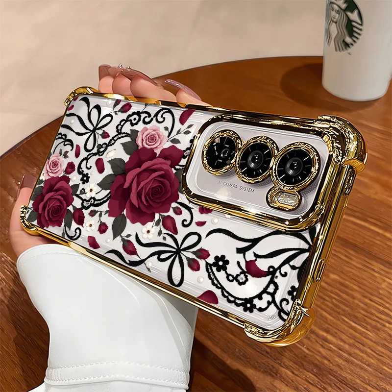 Phone Cases Vivo - Vintage Rose Flowers Pattern Phone Case