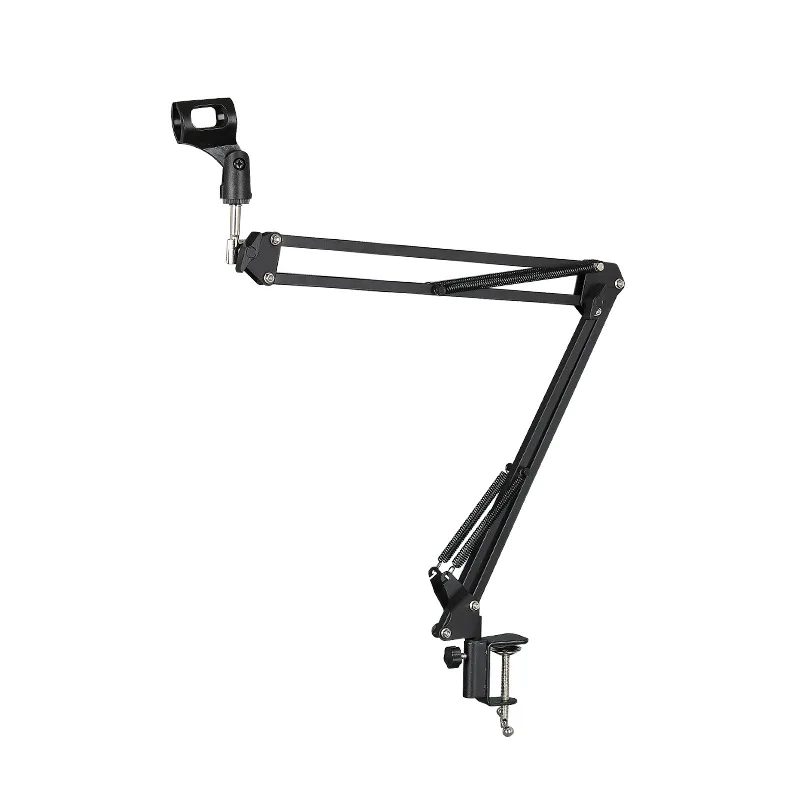 Adjustable Microphone Suspension Boom Scissor Arm Stand for K669 K670 K658 K678 K690,Compact Mic Stand for Broadcasting