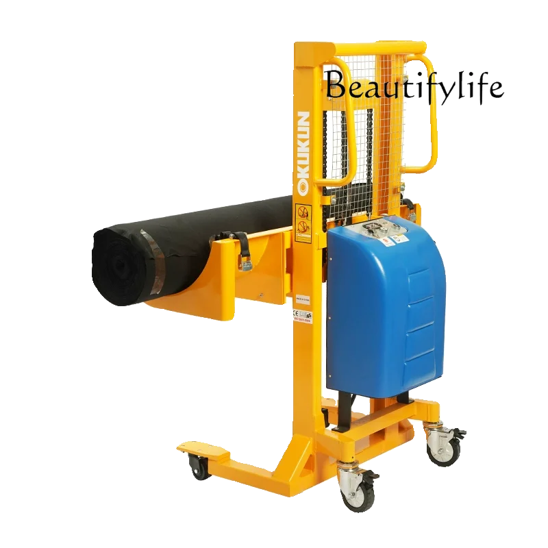

For electric long roll material stacking car round material lifting car roll film anti-roll and anti-skid