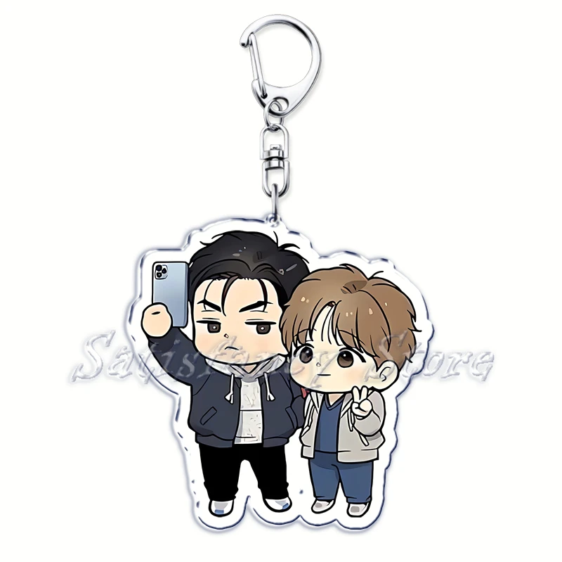 Anime Manga Waterside Night Yaoi Jinx Joo Jaekyung Kim Dan Keychain Pendant Keyring Chain Accessories Bag Men Women Gift Jewelry