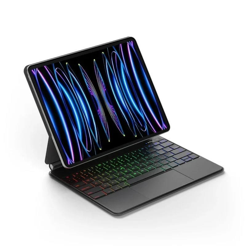 

Magic keyboard with LCD screen Bluetooth connection status, case prompts
