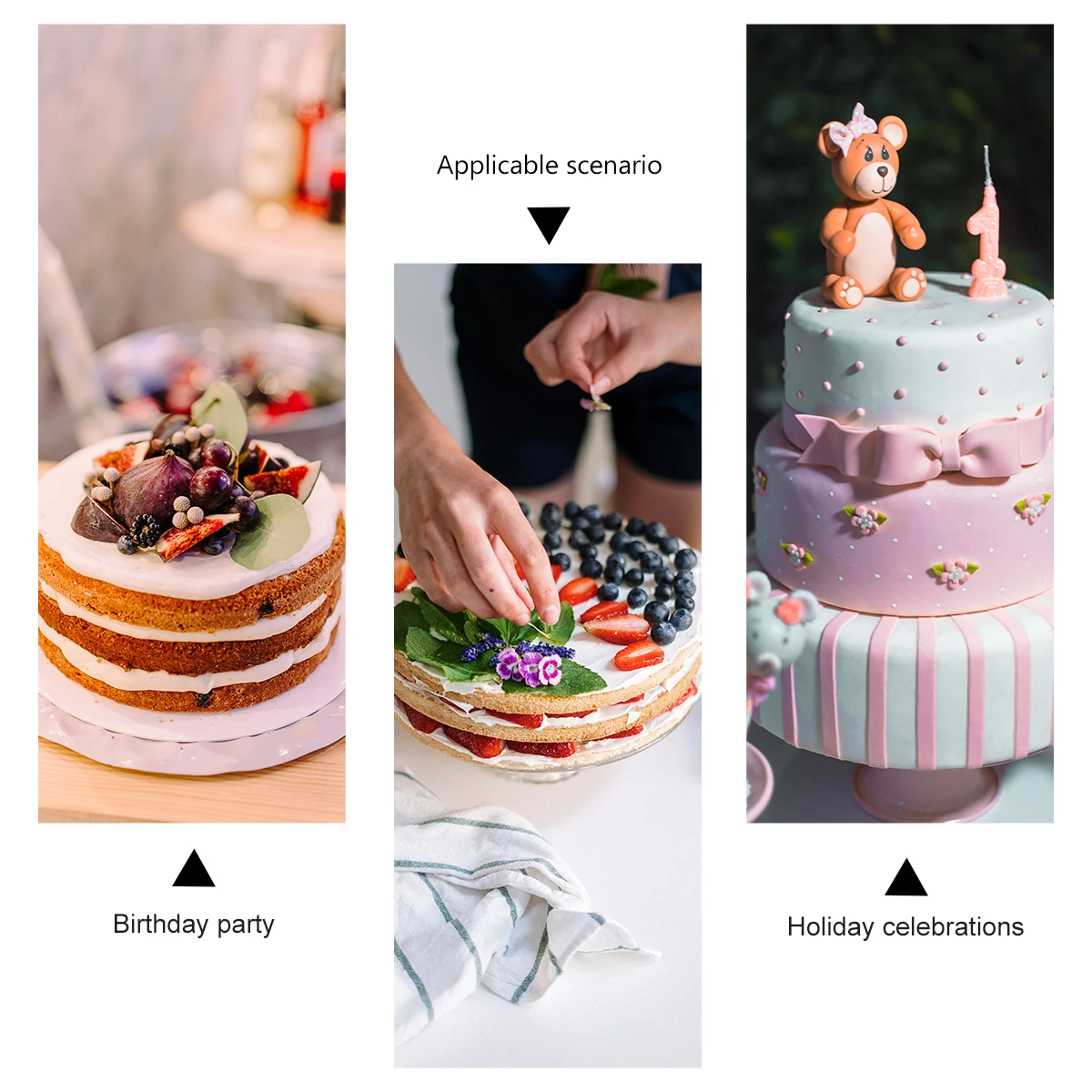 

8 pcs Insert Unicorn Toppers Birthday Flag Cupcake Cupcake Insert Card Card Dessert Decorations Party Supplies Cake Decor