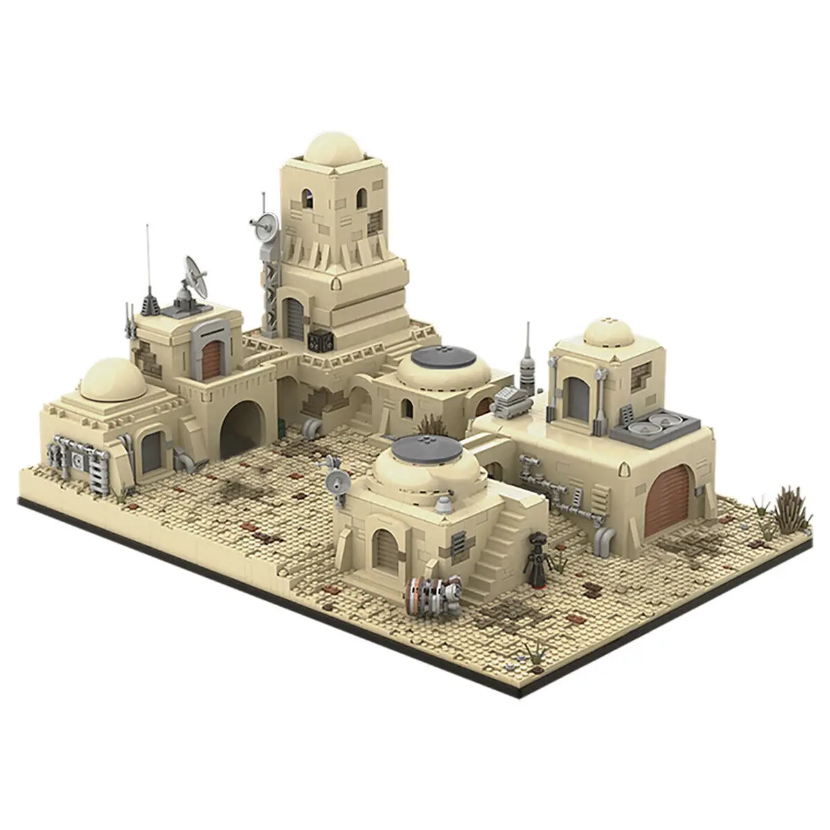 Spaceport Town in a Desert Plain from Movie Building Toys 4298 Pieces MOC Build