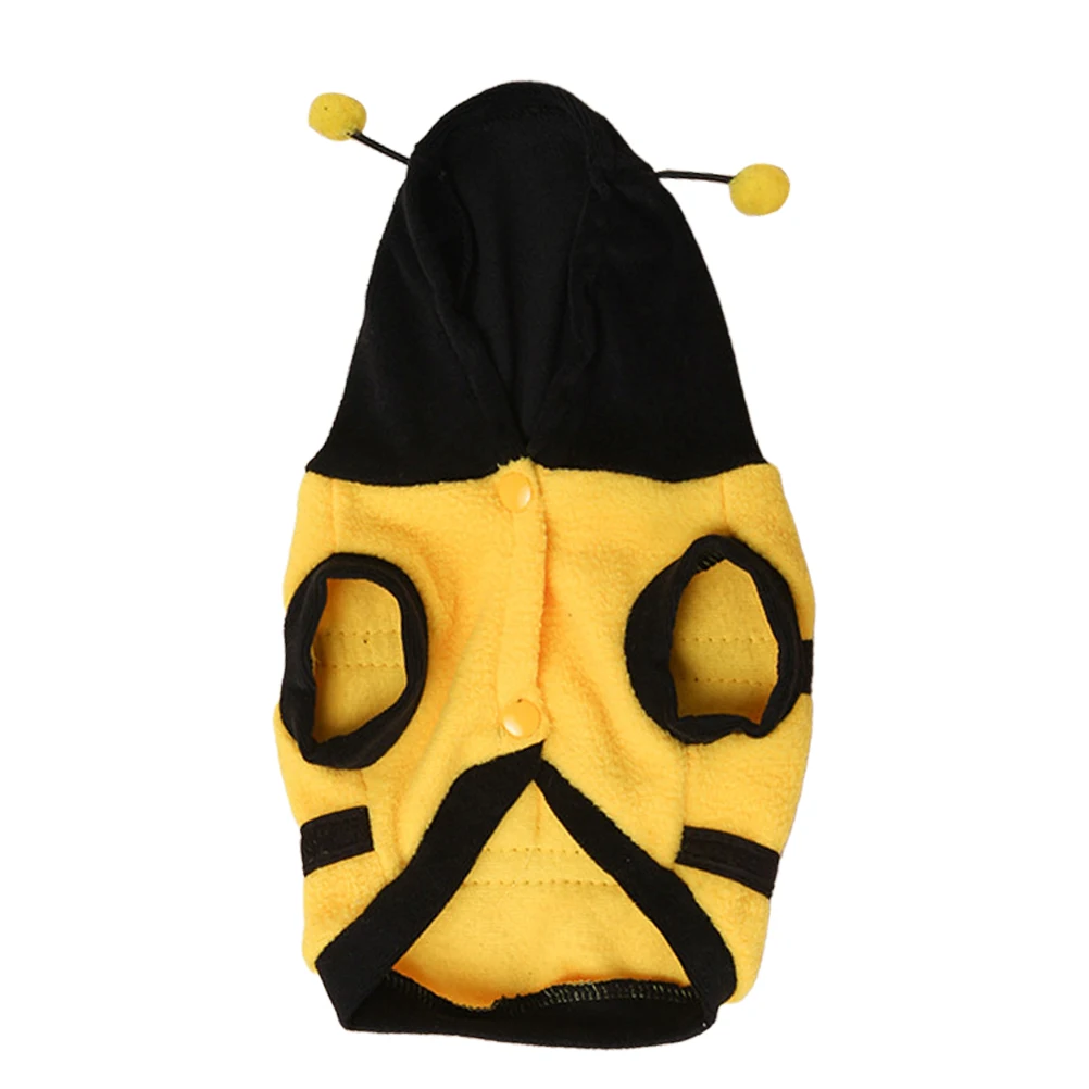 

Pet Bee Transformed Outfit Puppy Halloween Costumes Funny Dog Hoodie Supplies Bumblebee Shirt Hoody