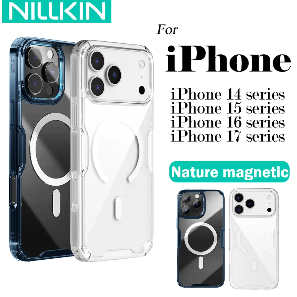 כיסוי סיליקון מגנטי שקוף NILLKIN לאייפון