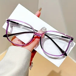 Elegant Cat Eye Reading Glasses for Women, Sparkling Rhinestone Accents, PC Frame, Full Rim, 1.0 to 4.0 Prescription