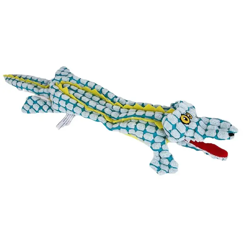 Squeaker Dog Toys Indestructible Robust Crocodile Squeaky Plush Interactive Soft Toy Boredom Relief Scream Crocodile Squeaker To