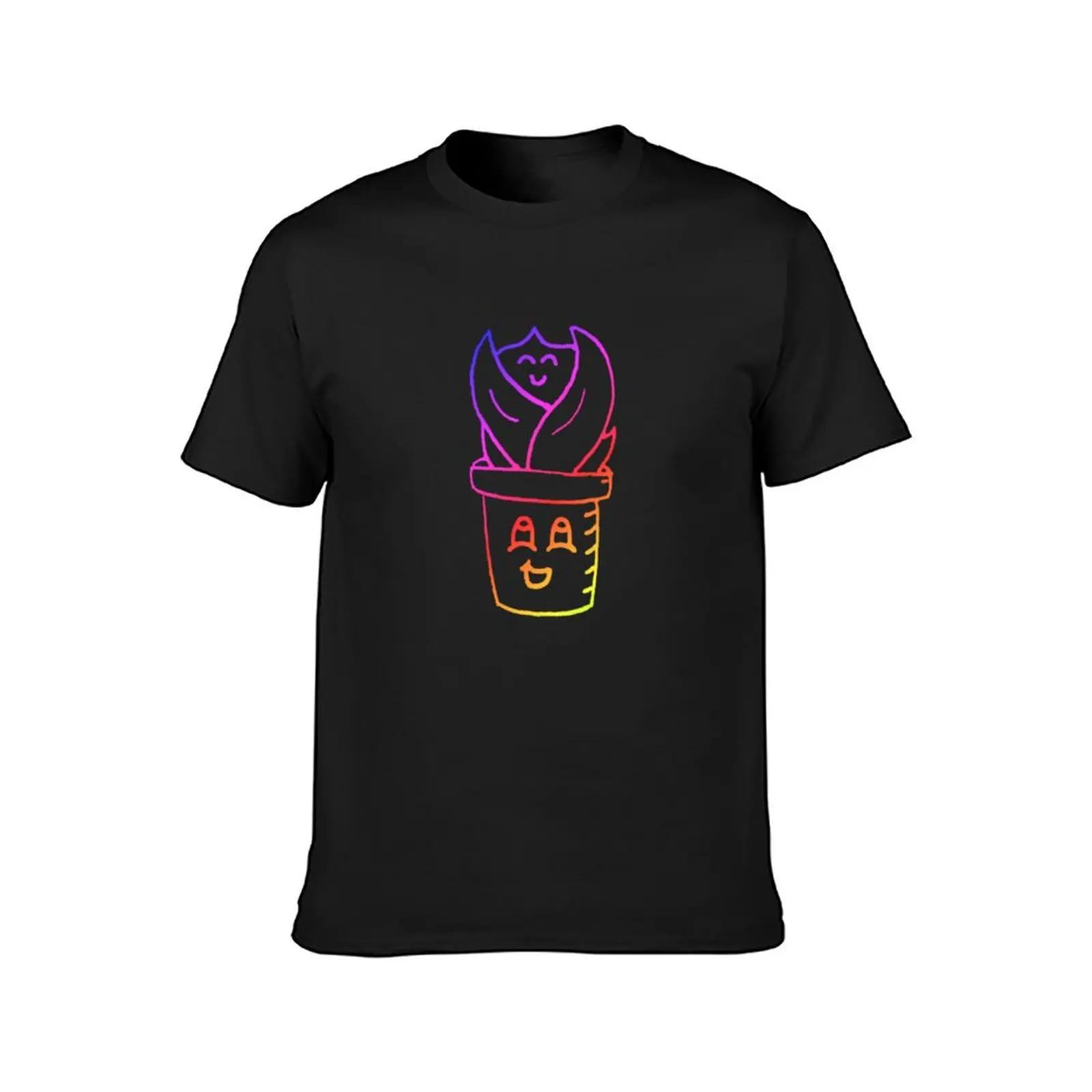 Rainbow Pot Plant Pals T-Shirt sublime korean fashion anime mens graphic t-shirts