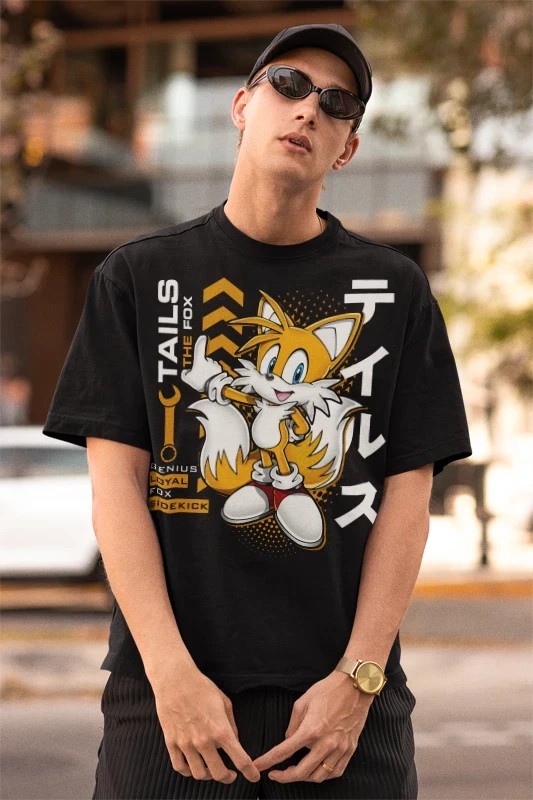 Tails The Fox Shadow The Hedgehog T-Shirt Heroes Tee Sonic Heroes