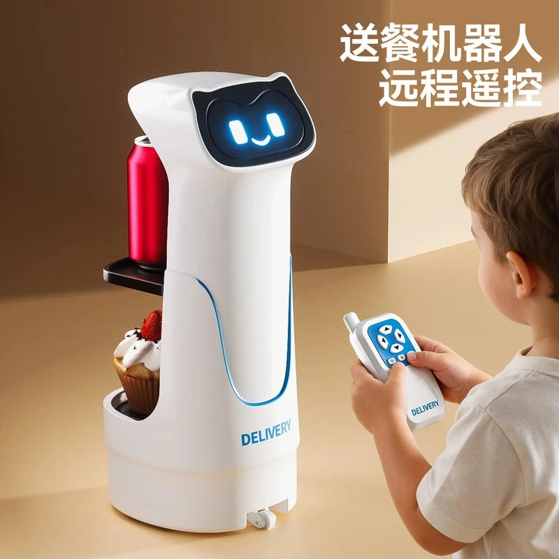 【Stock】Intell Food Delivery Robot Toy 2026 New Model Smart Interactive Electric Remote Control Companion For Adult Birthday Gift