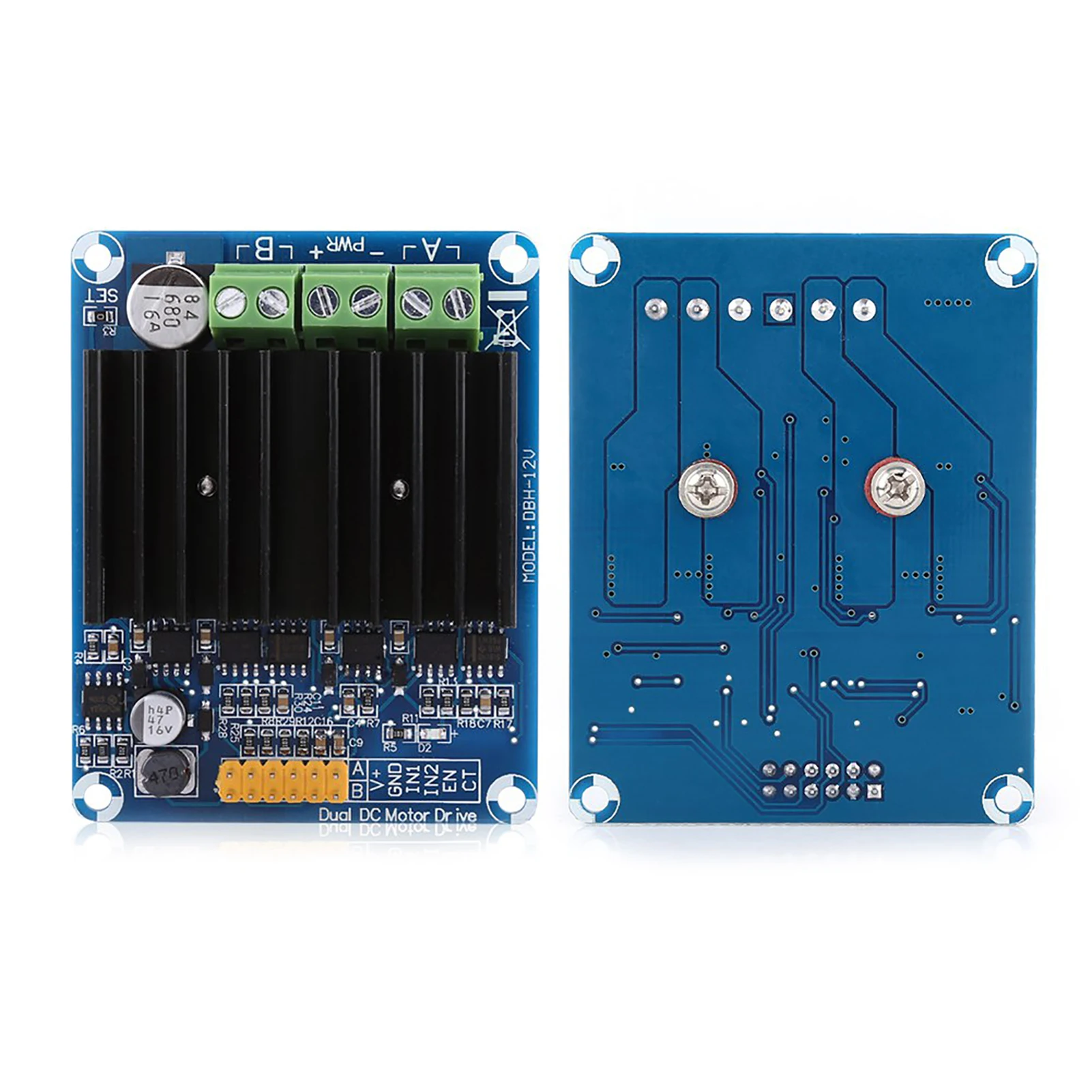 DC5-12V 0A-30A Dual Channel H Bridge Motor Driver Board Module Driver Module Motor Driver Motor Controller Speed Controller