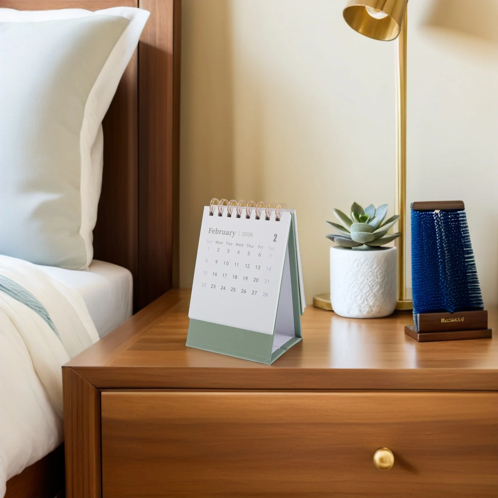 

Mini Desk Calendar 2026 Small Portable Flip Calendar for Desktop Bedside Shelf Daily Monthly Planning Organizer Efficient Time