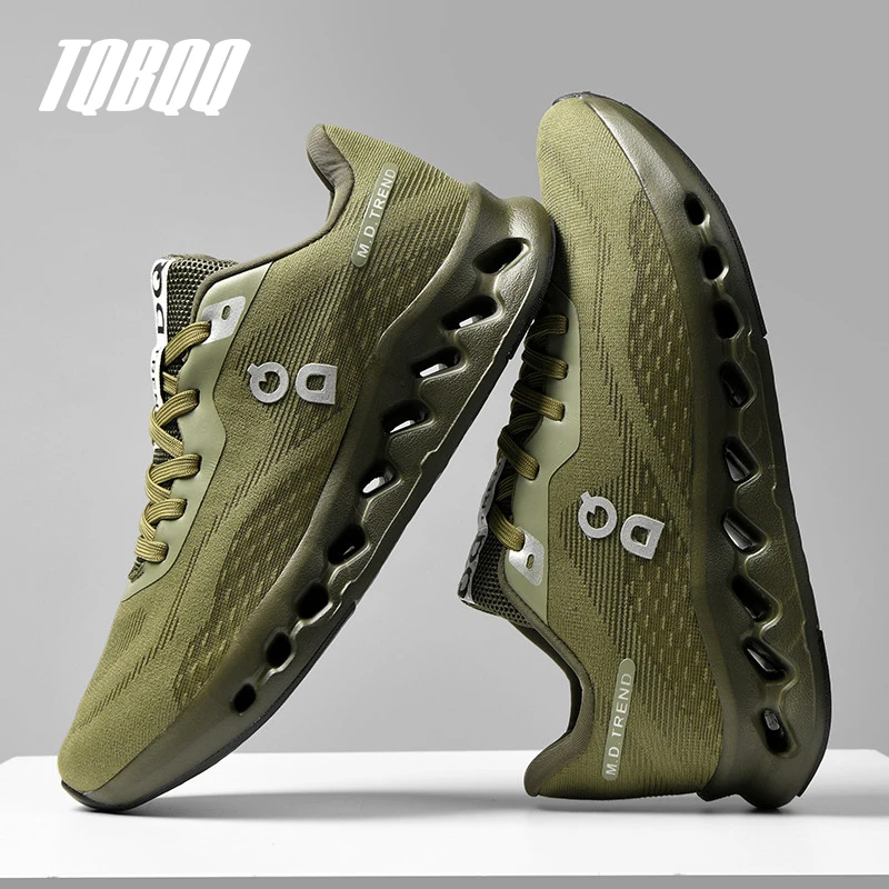 Men's Cushioned Running Shoes Energy Return Breathable Knit Arch Support Shock Absorption Marathon Women Casual Sneakers image 4