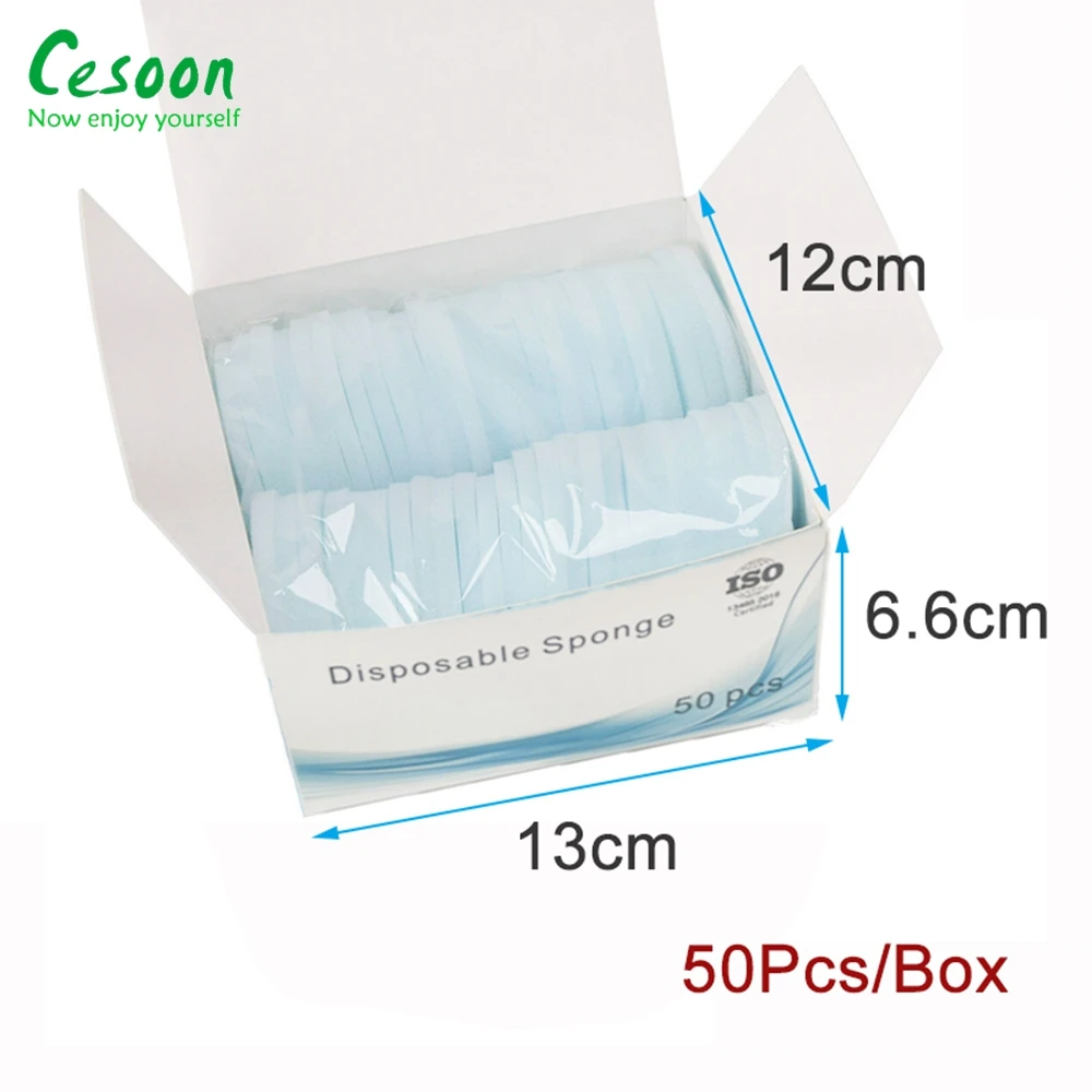 50Pcs Dental Clean Sponge Pad Dentist Endo Files Cleaning Foam  Disposable Replacement  Oral Care Teeth Whitening Tools