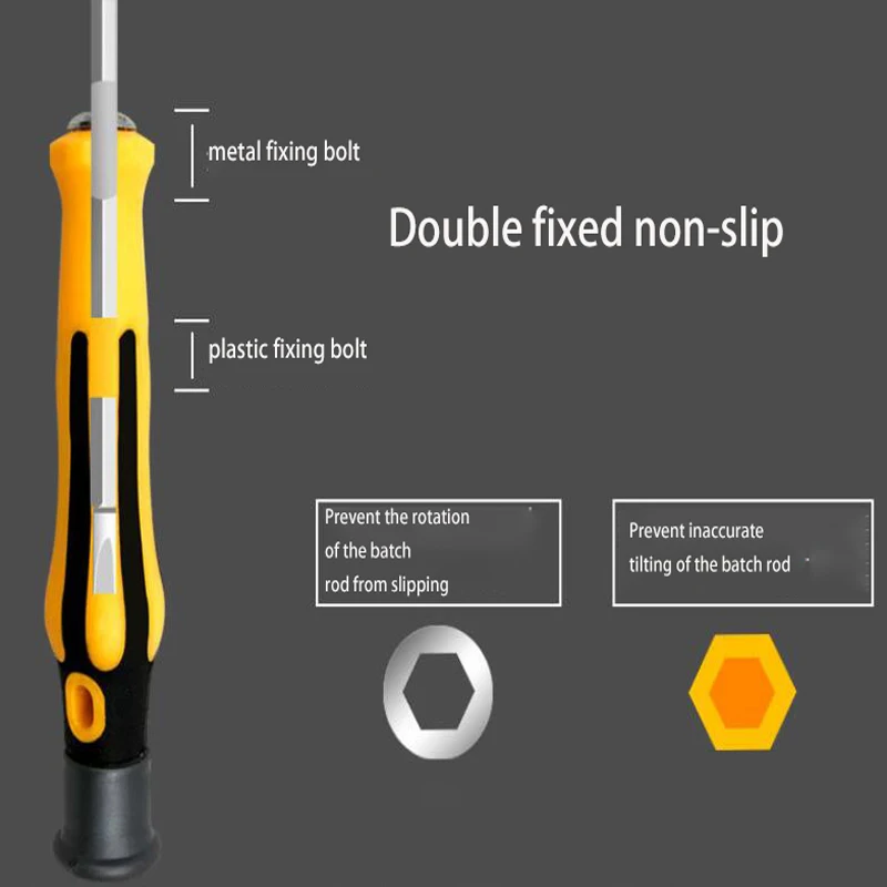 6 In 1 Screwdriver Set Precision Magnetic Screwdriver Set Hexagonal Plum Y-shaped U-shaped Triangle Repair Hand Tools Kits