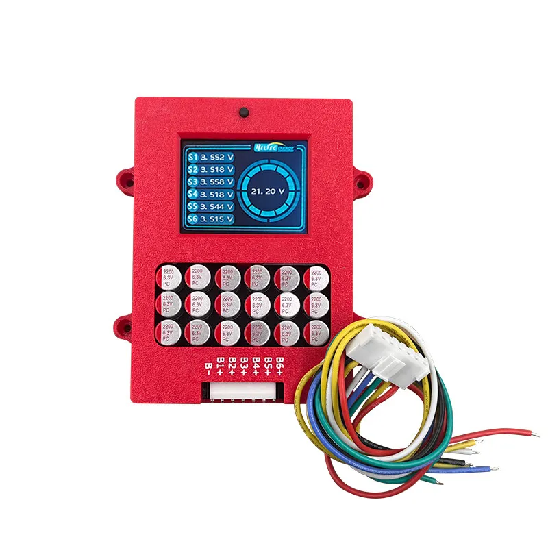 4S 6S 8S Battery Active Balancer with Display LFP NCM LTO Balancer 4S 6S 8S Battery Equalizer with Voltage Display