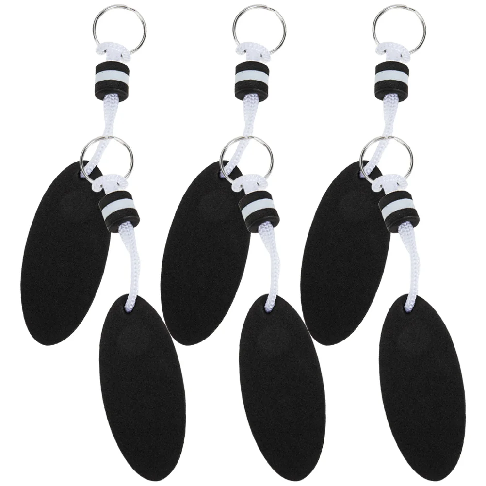 

6 Pcs Floating Key Chain Surfing Accessories Buoyant Marine Tags for Boats Floatable Keychain Rings Ocean